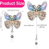 Butterfly Nurse Badge Reel Crystal Rhinestone Retractable ID Badge Name
