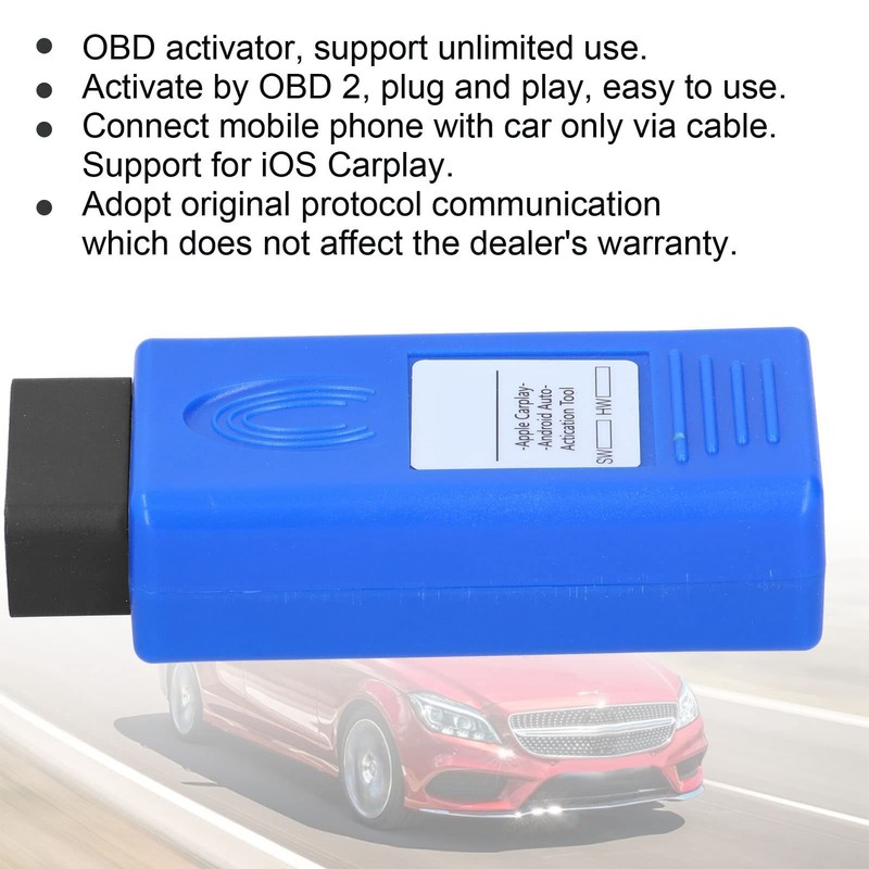 Car OBD Activator,Plug and Play Auto Activation Tool, Plastic Car