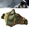 Steel Mesh Protective Face Shield Half Face Oxford Cloth Breathable