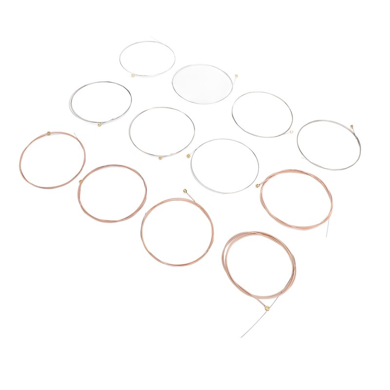 12 Pcs Acoustic Guitar Strings 12‑52 Gauge Phosphor Bronze PU