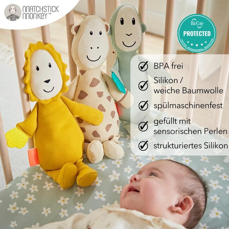 Matchstick Monkey Gift Set - Teether & Plush Toy -
