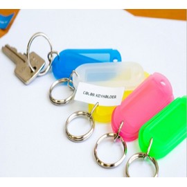 Color Key Holder, 5 Colors 2-pack White 9820 8ea