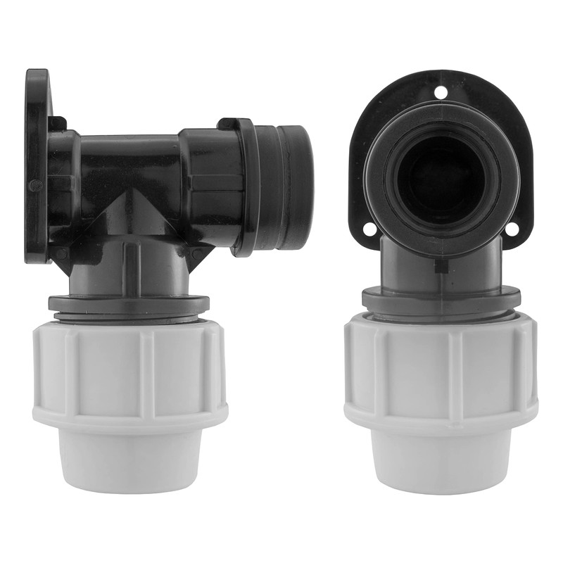 AP Supplies Wall Flange Kit Components: Wall Plate Elbow, ¾