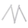 sourcing map Folding Ruler 2 Meters 10 Fold Metric Measuring
