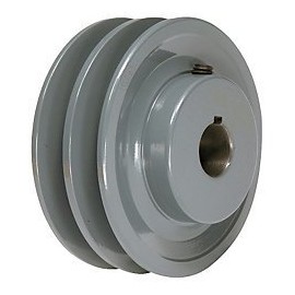2BK40X1 Pulley | 3.95" x 1" Double V Groove Pulley/Sheave
