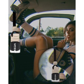 ikeda fragrance Car Air Freshener 4ml Car Scents | 45-Days Keep Fragrance | Automotive Hanging Diffuser Bottles | Remove Auto Odor Long Lasting Fresh Air for Women Deodorizer (6pcs Dark Night)