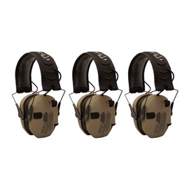 Walkers Razor Shooting Muffs (Distressed Flag) 3-Pack (3 Items)