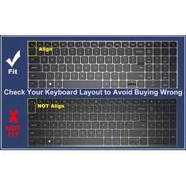 Colorful Keyboard Cover for Dell Precision 3560 3561 3570 3571 3580 3581 3590 3591/ Dell Latitude 5550 5540 5520 5521 3540 3550 2024 2023 2022 15.6 inch Laptop Keyboard Protective Cover Skin