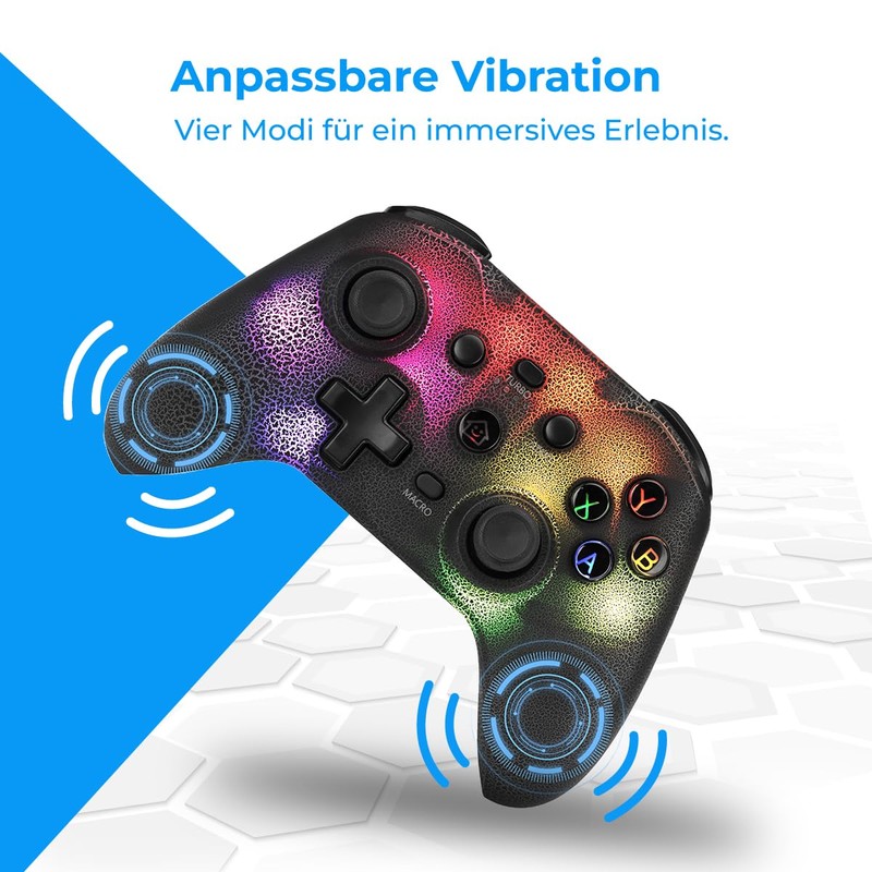 NK Wireless Switch Remote Control RGB LED Adjustable Switch/PC/Android/iOS Turbo