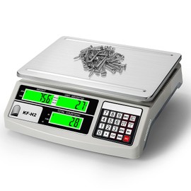 MEIYA Counting Weight Scale, Industrial High Precision Scale 10kg/22lb, 0.1g, Digital Accurate Scale for Counting Parts and Coins, kg/g/lb, Electronic Platform Gram Counter Scale (10kg/22lb, 0.1g)