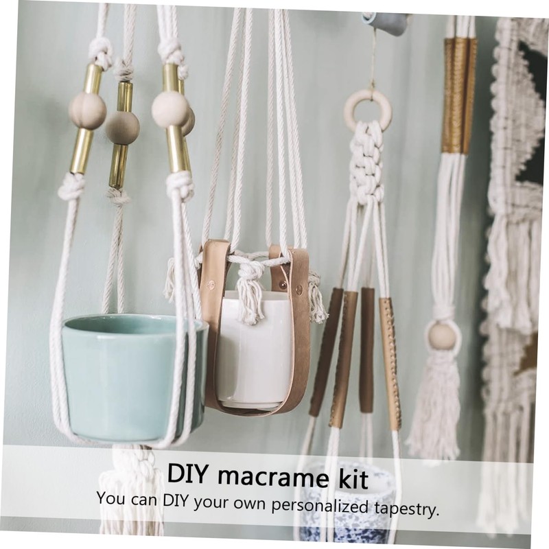 COHEALI 1set Macrame Wall Hanging Kit String Craft Supplies for
