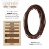 The Beadsmith Leather Cord – Brown – 1mm Spool –