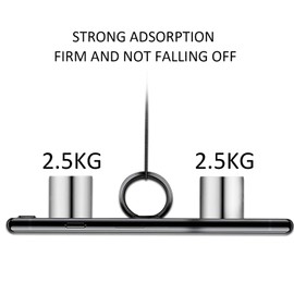 2 Pieces Phone Ring Holder, 360° Adjustable Rotating Phone Ring Holder, Car Mount Available, Fits All Smartphones (Black Silver)