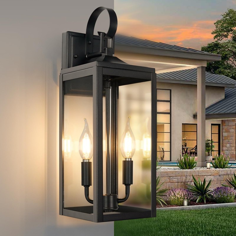 OKELI Outdoor Wall Lighting Fixtures Sconce, Front Porch Light Outdoor,