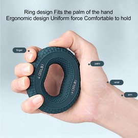 Ejercitador de Manos de Antebrazo Fortalecedor de Agarre de Mano, Ejercitador de Dedo de Entrenamiento de Agarre de Antebrazo Fortalecedor de 20 a 30 Lb Entrenamiento de Antebrazo