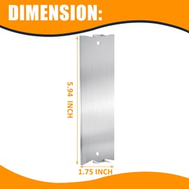 YVTCRTCW 40 Pack 6 x 1.5 inch Heavy Duty Nail Plates, Stable Structure Nail Plates Electrical for Wood Studs, Iron Galvanized Quick Installation Nail Guards for Studs, Renovation Preparation Tools