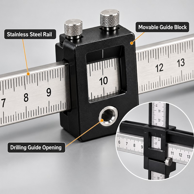Adjustable Cabinet Hardware Jig for Handle and Knob Installation –