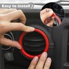 Jeliker for Wrangler JL Interior Trim Kit Red Dashboard for