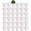 Yishang 2 inch White Small Terracotta Pots with Drainage Holes,Mini