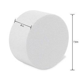 FloraCraft CraftFōM Round Cake Form 4 Inch x 7.8 Inch White