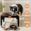OSLIFE Plato para Perro，Comedero Elevado para Perro y Gato con