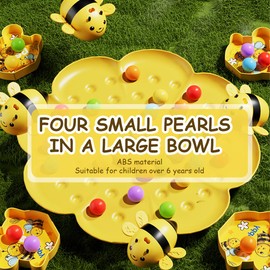 Montessori Magnetic Bee Toy from 2 Years - Fishing Game for 2-4 People Children from 6 Years