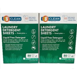 Boulder Clean 2 Pack🌲 Boulder Clean Laundry Detergent Sheets 40 Ct. - Forest Pine - 80 Sheets
