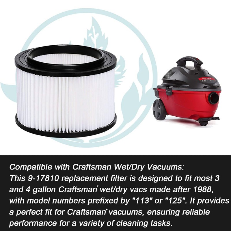 NKA 17810 Replacement Filter for craftsman shop vac filter 9-17810