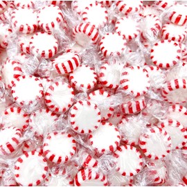 Cambie - Arcor Peppermint Starlights Candy, Individually Wrapped Sweet, Cool & Refreshing Pinwheel Peppermint Hard Candy, Perfect for Parties & Events, Packaged in a Resealable Pouch - 2 lbs