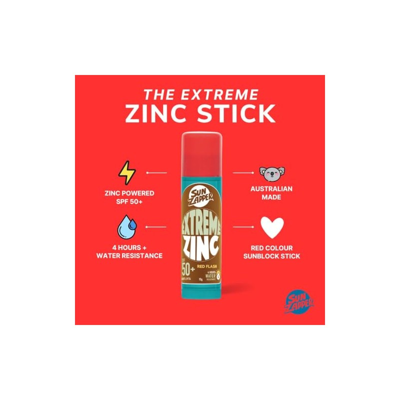 Sun Zapper Extreme Zinc Stick "Red Flash" SPF 50+ |