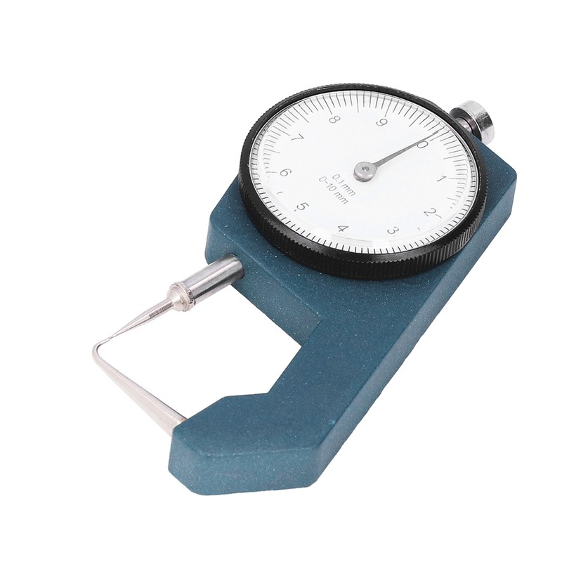 Dial Thickness Gauge Curved Tip Head 0 to 10mm Range