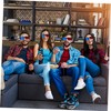 Garneck 5 Pcs Anaglyph 3D Glasses - Red and 3D