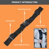 Backpack Chest Strap 2pcs Heavy Duty Adjustable Backpack Sternum Strap