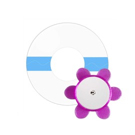 Adhesive Patches for Libre 2, 40 Pack Waterproof Clear Patches and 1 plastsic Shield,Hold Your Sensor Tight up to 10days (Purple)