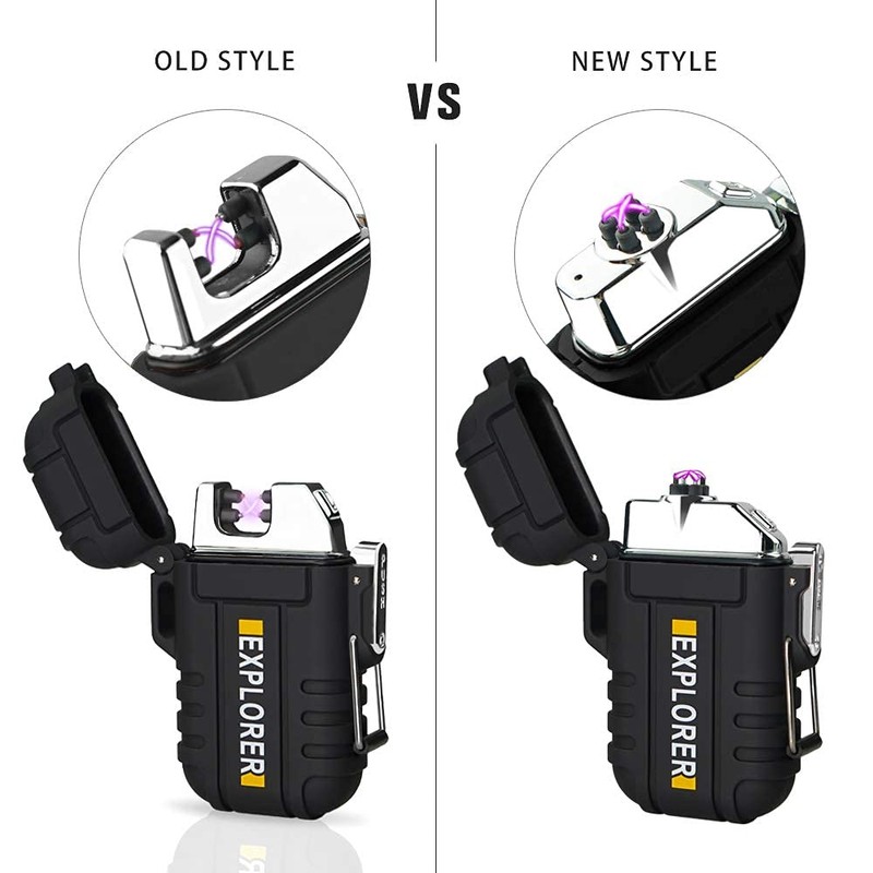 Lafagiet Waterproof Arc Lighter, Outdoor Dual Plasma Arc Lighter, USB