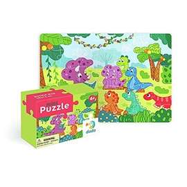 Dodo D300281 Educational Mini Dino and His Friends Puzzle 35 Pieces, Various
