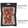 100 Pieces Resealable Mylar Bags with Ziplock and Clear Window