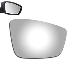 WLLW Mirror Glass fit for Volkswagen 2012-2019 Beetle 2011-2018 Jetta 2012-2015 2017 Passat Passenger Side Only Right Convex Replacement Glass with Adhesive