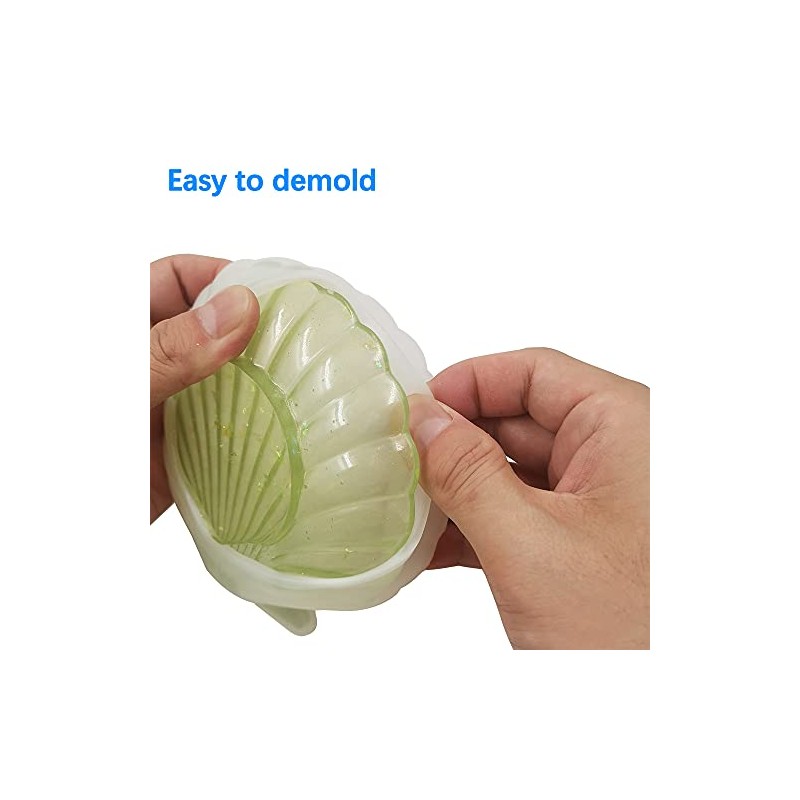 2 moldes de resina FineGood, molde de silicona para plato