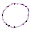 Taddart Minerals Colourful Natural Gemstone Fluorite Bracelet with 4mm Balls