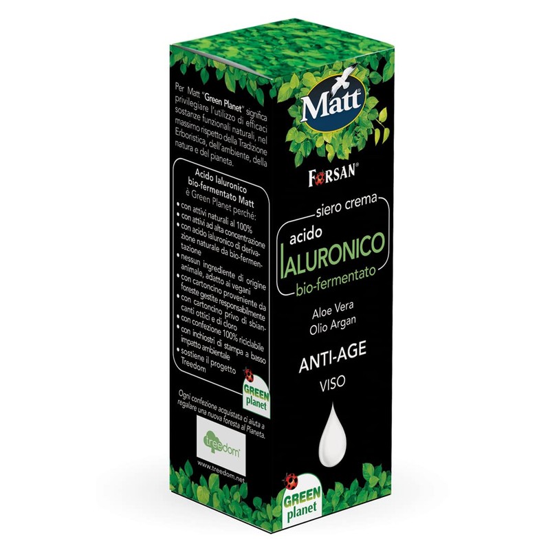 Acido ialuronico per viso anti-age con Olio di Argan -