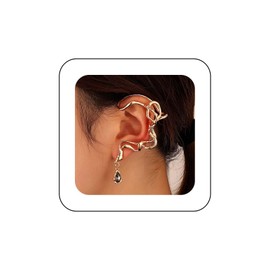 Inateannal Ear Cuff Irregular Earring Teardrop Earring Punk Earring Crawler Earring Personality Non Pierced Ear Clip Jewellery for Women Girls