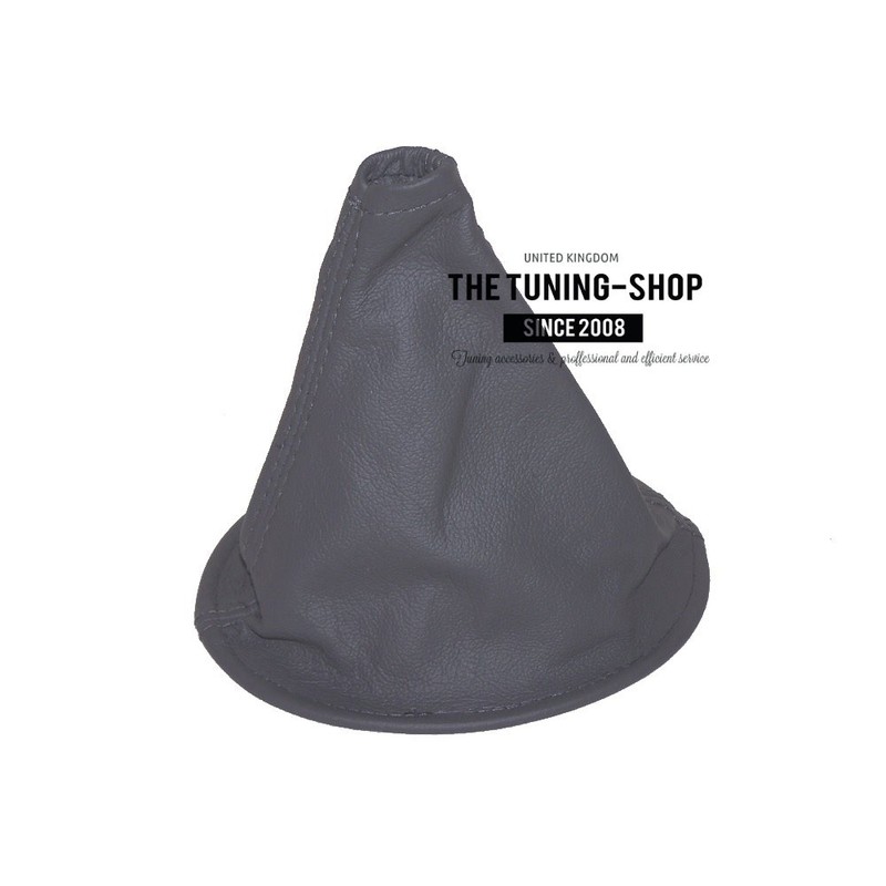 Shift Boot Lever Cuff Real Leather Dark Grey