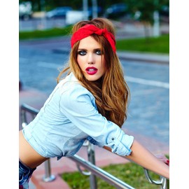 Jordefano 6 Pack Solid Color Cotton Bandanas Soft, Durable, and Reusable (Royal Blue)