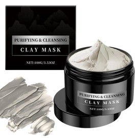 Clay Face Masks-Deep Cleansing Clay Face Mask,Black Head Remover for Faces,Faces Scrub Exfoliator,Blackhead Remover & Pore Minimizer,With Glycerin & Aloe Extract,Korean Skincare