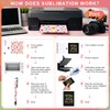 Spakon 48 Pcs Sublimation Notebook and Pen Set 24 Pcs