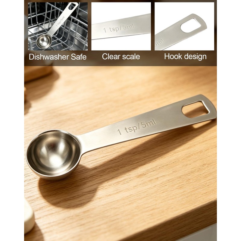4Pcs Creatine Scoop, 5g Scoop for Creatine, 430 Stainless Steel