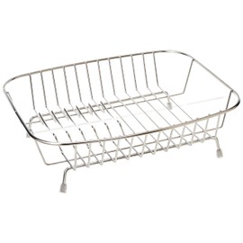 Delfinware Stainless SteelCompact Drainer, Stainless Steel, Silver