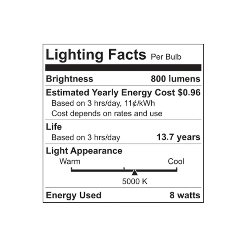 GE Classic LED 60 Watt Replacement, Daylight, A19 General Purpose