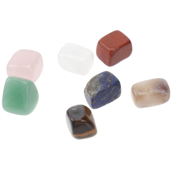Healifty Cristales de curación de Piedras de Chakra Natural Piedras Preciosas y Piedras de preocupación Coloridas para equilibrar la meditación calmante 10-20 mm
